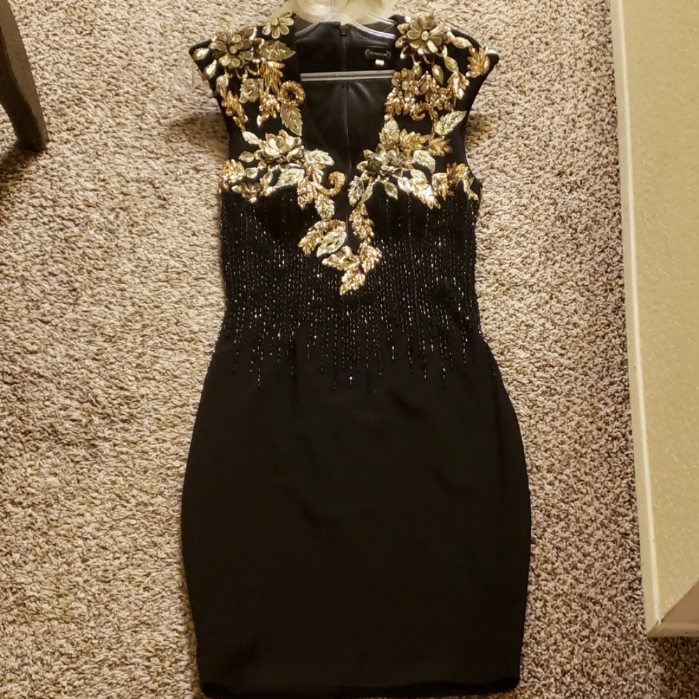 Couture beaded cocktail dress